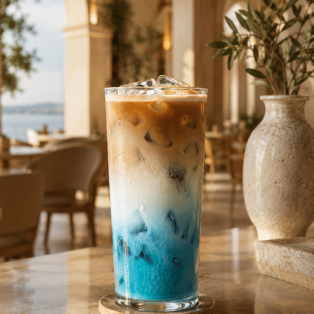 Blue Lagoon Iced Latte
