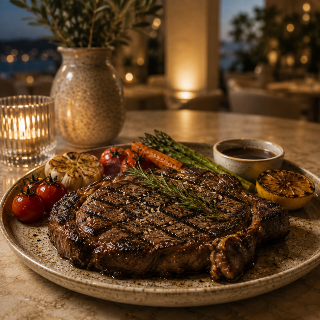 Charcoal Grilled Black Angus Ribeye